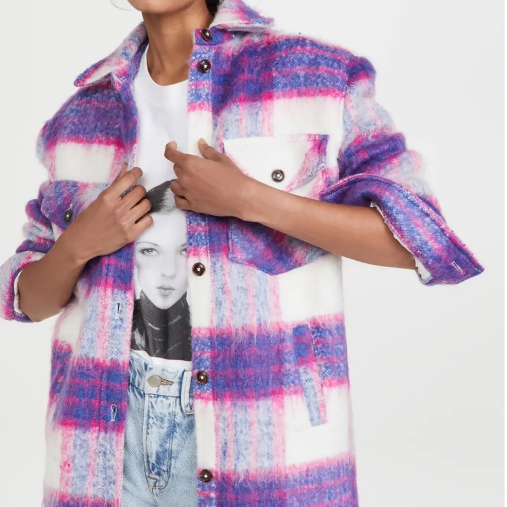BLANKNYC Heavy Plaid Coat